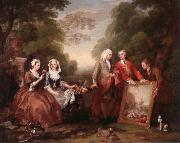 William Hogarth Dialogue oil painting on canvas